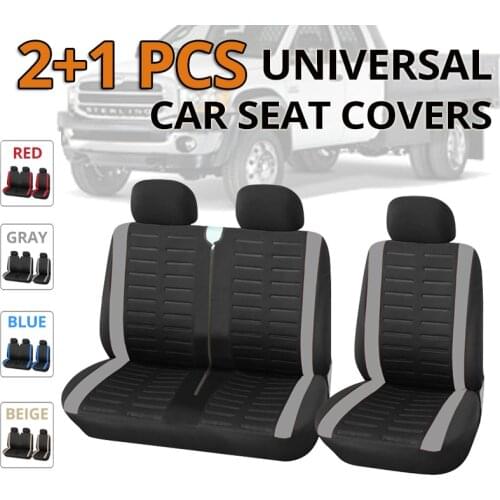 Universal Car Truck 2+1 Type Split Seat Cushion Cover Protective Seat For Renault Master for Volkswagen For Vauxhall,Four colors