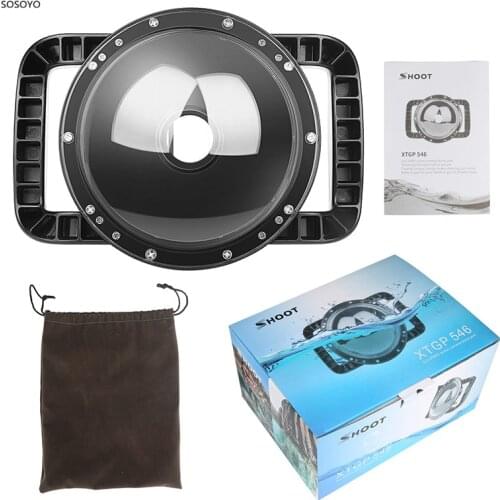 45 M Dual Handheld Dome Port Waterproof Case Cover Underwater Diving Protection Housing with Trigger For DJI Osmo Action Camera