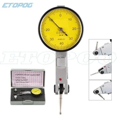 0-0.8mm 0.01mm Level Gauge Scale Precision Metric Dovetail Rails Dial Test Indicator dial indicator dial gauge indicator
