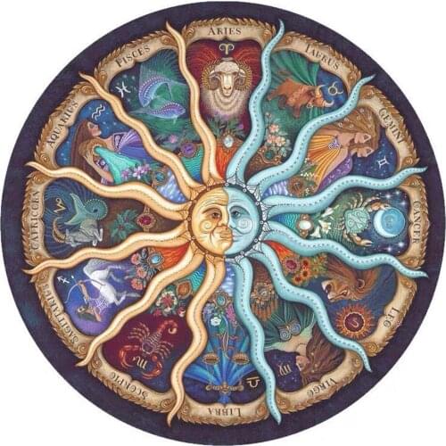 100PCS/Set Round Jigsaw Puzzle Rainbow Earth Outer Space Decompression Toy Early Learning & Education For Adults Children