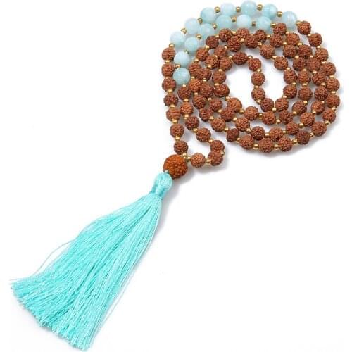 108 6mm Bodhi Nation Wind Long Necklace Women Choker Jewelry Lol Jewellery