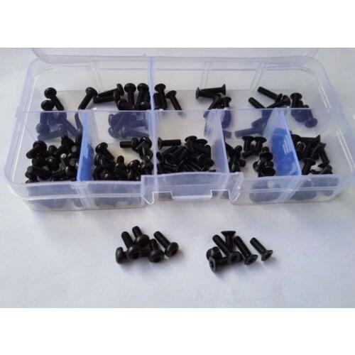 140pcs M3 Torx T&TX Socket Round Countersunk Head Screw Pan Flat Bolt Assorment