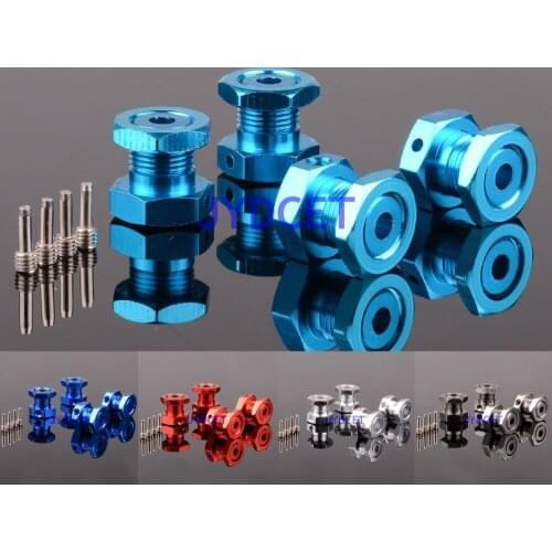 Aluminum 17mm Hex Wheel Nuts hubs with Threadlock #5353 For RC TRAXXAS 1/10 Revo Summit Slayer Pro 4X4 T-Maxx