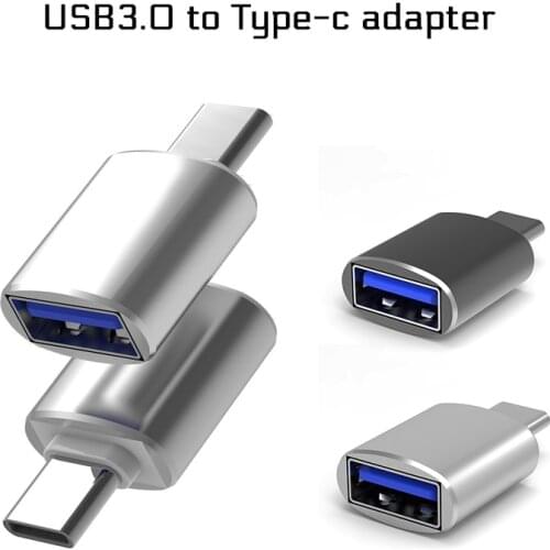 Aluminium USB C OTG adapter USB 3.0 to type-C adapter For Macbook Xiaomi Samsung Mini USB Adapter Type-C OTG Cable Converter
