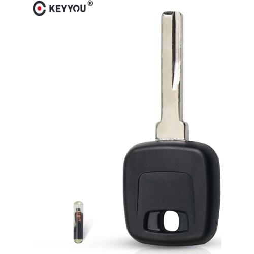KEYYOU Replacement Key Shell Fit For VOLVO S40 V40 S60 S80 XC70 Key Blank Remote Key Case Uncut HU56R Blade Fob ID48 ID44 Chip