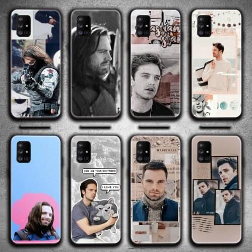 Sebastian Stan Collage Bucky Barnes Phone Case For Samsung Galaxy A52 A21S A02S A12 A31 A81 A10 A30 A40 A50 A70 A80 A71 A51 5G