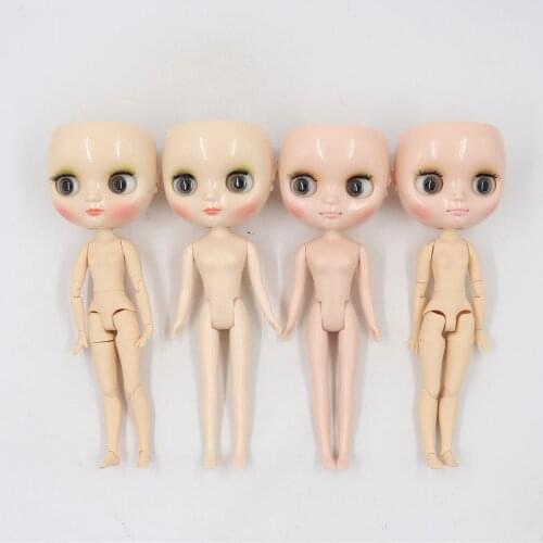 Factory blyth middie doll bald head without hair scalp dome no glue Not assemble 1/8 toy gift 20cm