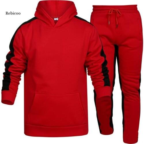 Fashion Men Tracksuit Sets Spring Autumn Casual Clothing 2021 New Mens Hoodies Pants Sportswear Hooded Sweatshirt Sportsuit Set