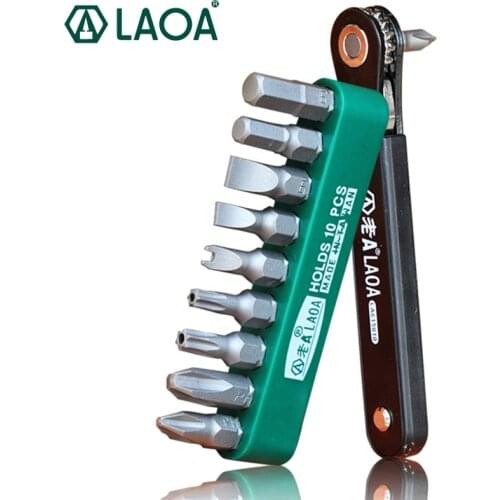LAOA Thin Handle Ratchet Screwdriver Set Multifunction Maintenance Screwdriver Bits made in Taiwan
