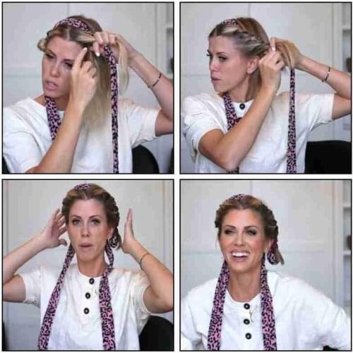 Lazy Curler Heatless Curling Rod Headband Modeling Accessories Make Hair Soft Shiny No Heat Pear Flower Curling Iron 1pc