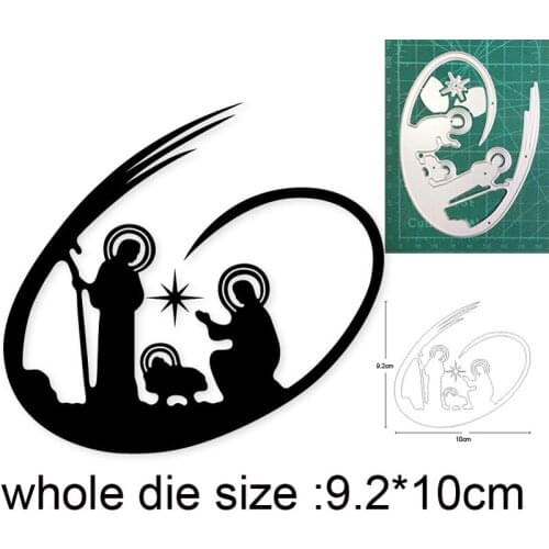 Metal cutting dies cut die mold Jesus Nativity Scenes decoration Scrapbook paper craft knife mould blade punch stencils dies