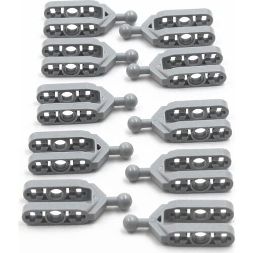 MOC Technic 10pcs Technic STEERING KN. ARM W B. DIA5,9 compatible with lego MOC4211711