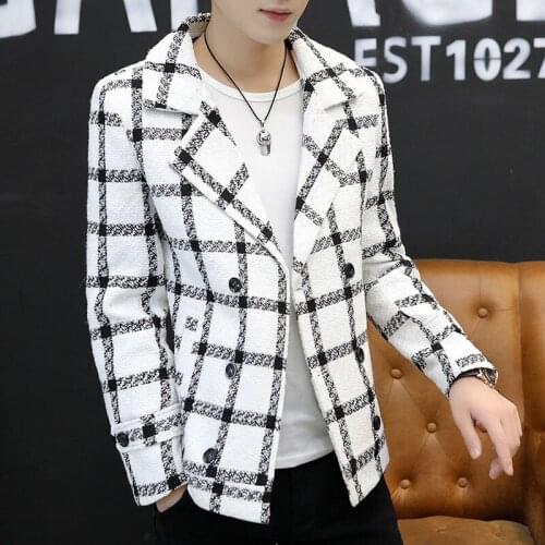 Men Full Sleeve Jacker Autumn And Winter Outwear And Print Causal Style Overcoats