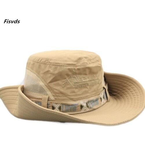 Fisvds Army Men Tactical Sniper Hats Fish Sun Boonie Hats Summer Sun Protection Safari Cap Mens Military Hike Hunt Hats Caps