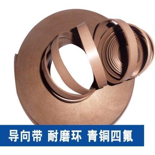 1pc guide belt wear-resistant belt PTFE support ring 6/8/10/12/15/20/25/30/40/50/60x3/4(Width x thickness)