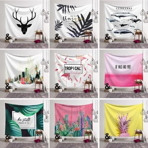 Flamingo ins Wall Cloth Art Wall Tapestry Home Decoration Mural Fabric Wall Background Bedroom Decor Fabric Home Furnishing
