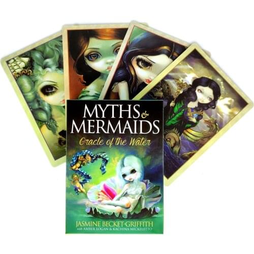 2021 New Myths Mermaids Oracle Of The Water Cards Mystical Guidance Deck Tarot Cards Divination Entertainment Partys Board Game