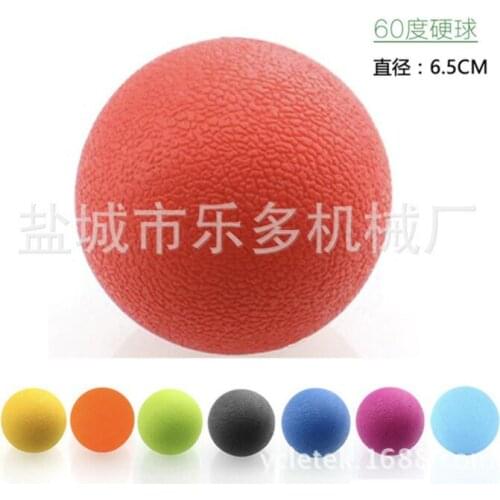 WholeSale 100pcs/lot Lacrosse Ball Fitness Relieve Gym Trigger point Massage Ball 65MM Training Fascia Hockey Ball Release Balls
