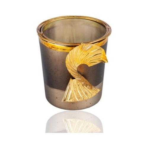 Porio Black Onyx Candle Holder 6,5x6,5x7,5 Cm