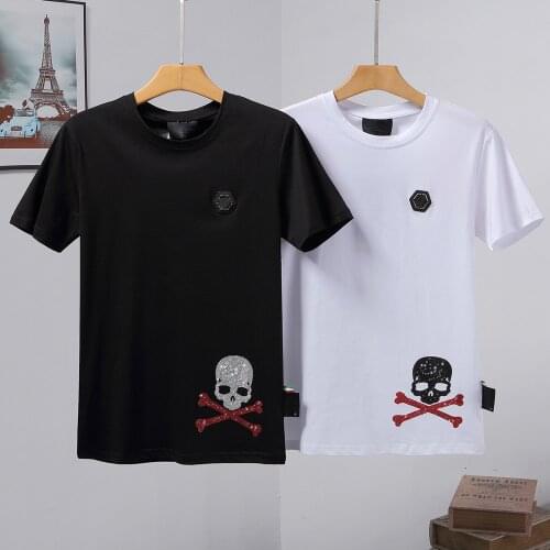 Мужские однотонные футболки PP SKULL China At AliExpress