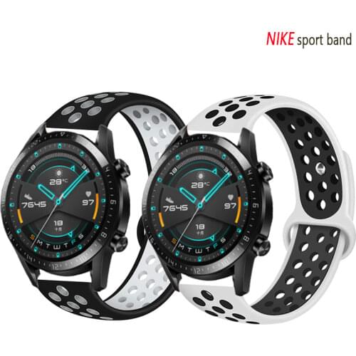 20/22mm watch band for Samsung gear s3 Frontier/Classic Sport silicone bracelet Galaxy watch3 46mm/42mm/Active 2/3 41 45mm Strap