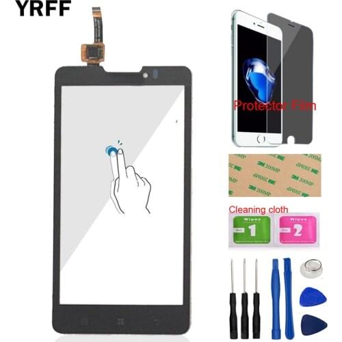 Touch Screen TouchScreen For Lenovo P780 P 780 Touch Screen Glass Panel Digitizer Panle Front Glass Sensor Tools Protector Film