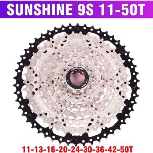 SUNSHINE 9 speed 50T40T42T36T32T Mtb Mountain Bike climbing Cassette bicycle flywheel tower wheel sprocket climbing cassette