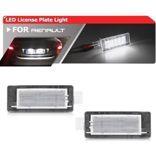 LED NUMBER LICENSE PLATE LIGHTS FOR DACIA DUSTER LOGDY LOGAN MCV II FOR RENAULT LAMP