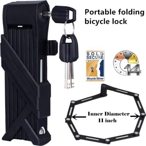 Convenient folding bike lock universal chain electric mountain bike lock