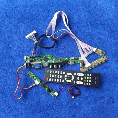 VGA USB AV HDMI-compatible Fit M190CGE/M190MWW4/LM190WX2 LVDS 30 Pin LED/LCD DIY Kit 1440*900 Matrix Drive Board Analog Signal