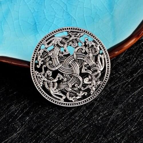 Vintage Antique Gold or Viking Brooch Pins for Scarf or Shawl Vikings Jewelry Gifts for Women or Men