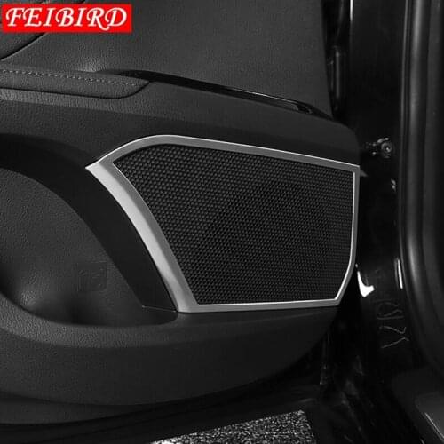 Interior Door Speaker Audio Loudspeaker Cover Trim Fit For Toyota Camry 2018 2019 2020 Silver Blue Black Wire Drawing