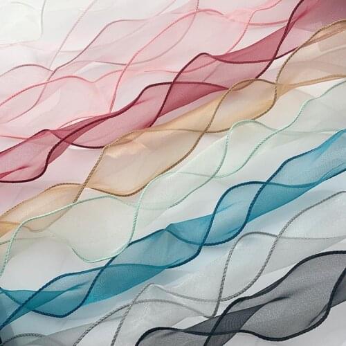 Wave Silk Organza Ribbon Lace Ribbon For Bow Hair Ornament Gift Packing Decoration DIY Handmade Crafts