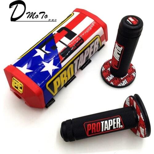 Dirt Pit bike PROTECTOR MOTOCROSS BAR Handlebar Breast Pad & handle grips For KTM CRF YZF KLX BSE Kayo