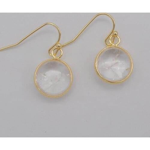 Clear Crystal Stone Dangle Earrings Jewelry For Woman Gift T168