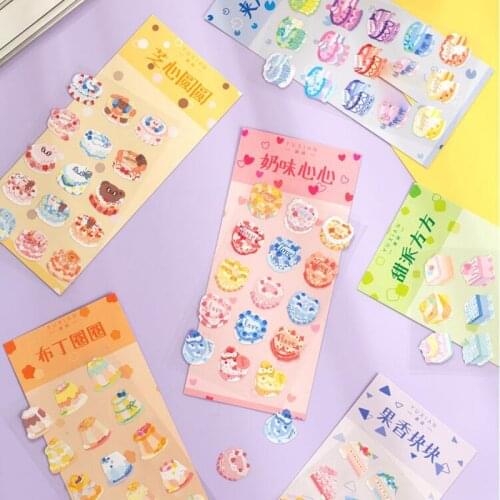 1 Sheet Kawaii Todays Cakes DIY Bullet Decorative Sticker Diary Handbook Decoration