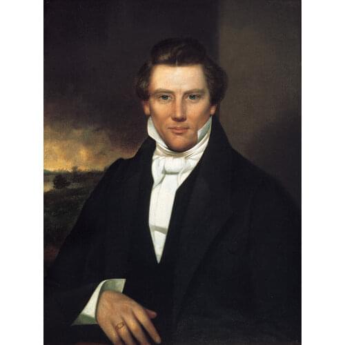1st President of the Church of Christ (later the Church of Jesus Christ of Latter Day Saints Joseph Smith Jr PRINT art painting