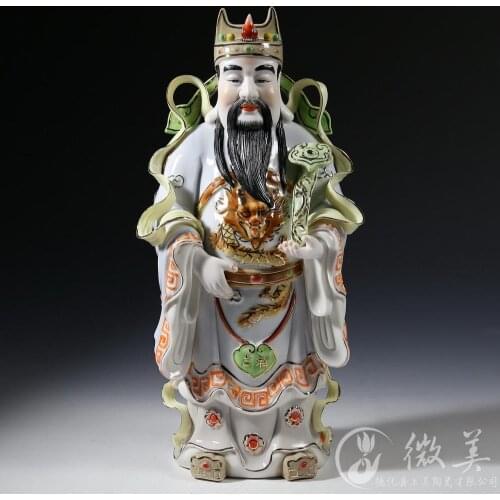 10 to 16 inches under glazed painted paper wealth like fukurokuju s star figure business wealth ornaments