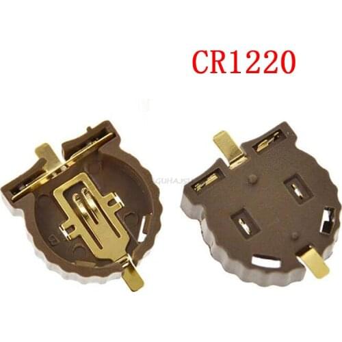 10pcs Computer Button 3V Battery Holder Conntor Socket Case CR1220 CR-1220