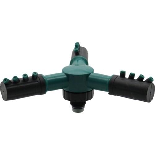 3-arm 360 Degree Automatic Rotating Watering Sprinkler with 1/2" Male thread Garden Irrigation Watering Sprinkler 10 Pcs