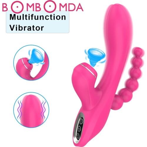 7*3 Speeds Rabbit Sucking Dildo Vibrator for Women Vagina Anal G Spot Clitoris Stimulator Female Masturbation Sex toys Vibrators