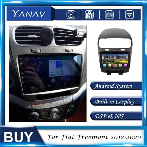 Car Radio Android Head Unit For Fiat Freemont 2012-2020 GPS Navigation Stereo Receiver Wireless Carplay Multimedia MP3 Player