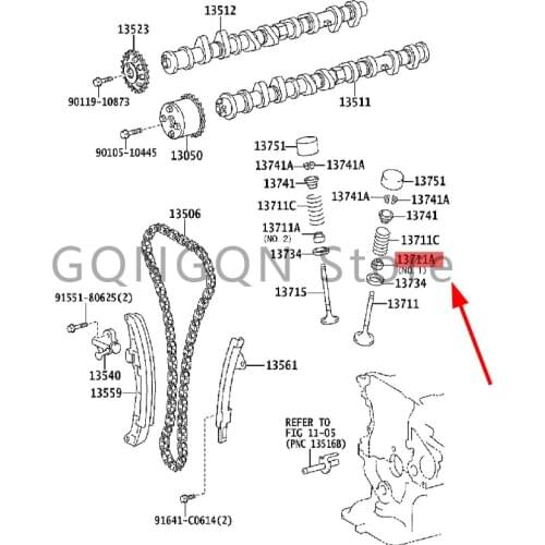 CAR oil seal or O-ring (for valve stem) 2002- 2009 Toy ot aIQ YAR IS (JPP) VER SO-S URB AN CRU ISE R