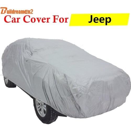 Buildreamen2 Car Cover SUV Outdoor Sun Rain Snow Scratch Protector Cover Anti-UV For Jeep Wrangler Cherokee Commander Compass
