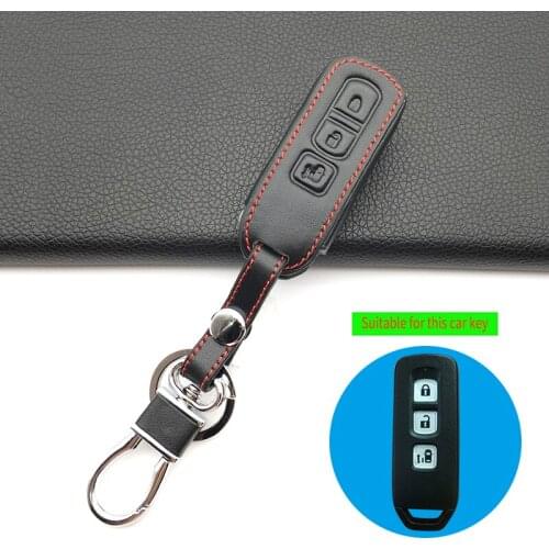 Motorcycle Cover Leather Keyboard Cover for Honda N Nbox Plust Box Personalized NO Wagon N 3 Buttons Smart Key Case