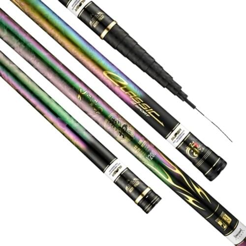 9/10/11/12/13m Power Hand Pole Long Section Fishing Stick Super Hard Carbon Fiber Telescopic Wedkarstwo Olta Fishing Rod Pesca