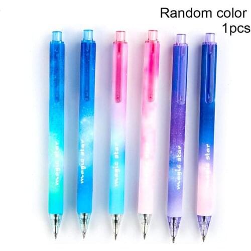 1Pcs Creative Star Series Neutral Pen Press Gel Pens For Writing Black Ink Signature Pen Office School Supplies Cute Stationery