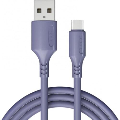 1.8m 5A Micro USB Type-C liquid silicone anti-overcharge and overvoltage fast charging cable, suitable for Android phones