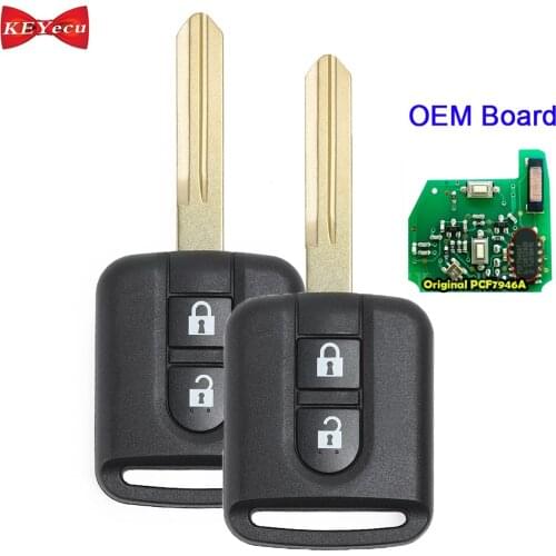 KEYECU for Nissan Cabster Micra Navara Note Qashqai X-Trail Pathfinder Remote Key Fob 5WK4 876 / 818 28268-AX61A 434MHz