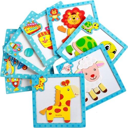 4pcs Kids Magnetic 3D Puzzles Montessori Materials Educational Toys For Children Magnet Puzzle Toy For Toddlers Teaching oyuncak